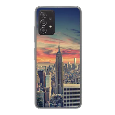 Produktbild von MuchoWow® Handyhülle Schutzhülle Hülle für Samsung galaxy a73 New York - Manhattan - Empire State Building Silikon Softcase Handy Hülle - Handyhülle