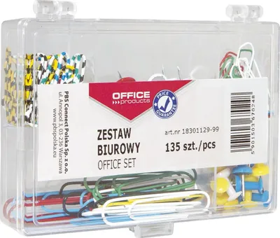 Zdjęcie produktu dla PRODUKTY BIUROWE 18301129-99 Zestaw biurowy 135 różnych elementów