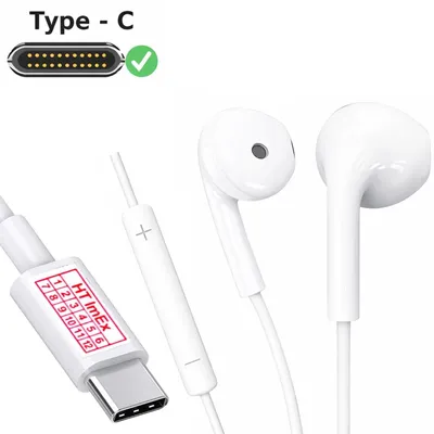 Produktbild von USB-C In-Ear Kopfhörer Headset mit Mikrofon für Xiaomi Pad 5 / Pad 5 Pro, Redmi Note 14, 15
