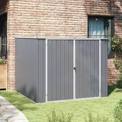 Immagine prodotto di vidaXL Capanno da giardino grigio 195x198x159 cm Acciaio zincato