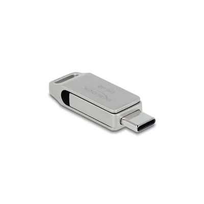 Image de DELOCK USB-Stick 5 Gbps USB-C + Typ-A 256 GB - Metallgehäuse