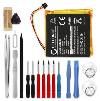 Image de CELLONIC 1x Batterie pour Casque micro Compatible avec Beats Studio 3.0, Studio 2.0, AEC643333 - (560mAh, 3.7V) + kit d'outils
