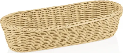 Produktbild von Baguettekorb WEAVER PRO Systemkörbe, 40 x 16 x 8 cm, oval, hellbeige, Polypropylen
