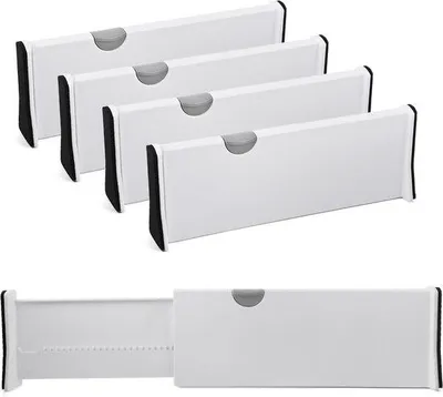 Produktbild von Famanu Schubladeneinteiler Verstellbar - 4er Set, 38-54 cm