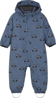 Produktbild von Color Kids Baby Coverall - AOP weiss/pink/grau 86