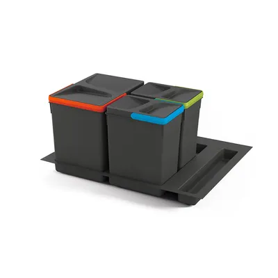 Produktbild von Emuca Behälterset Mit Recyclingbasis Für Küchenschublade Durchsichtig Durchsichtig One Size