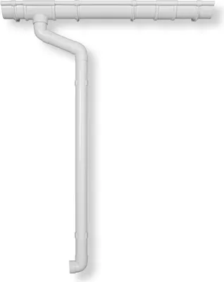 Produktbild von Kunststoff Dachrinnenset 325Ax für Satteldach Gartenhäuser-weiß