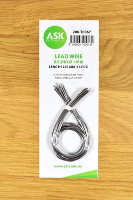 Produktbild von Art Scale Kit 200-T0067 - Lead Wire - Round Ø 1 mm x 250 mm (cca. 14 pcs) - Neu