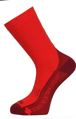 Produktbild von HAVEN Klassische Fahrradsocken - STRUCTURE LONG 2PAK - Rot 42-43