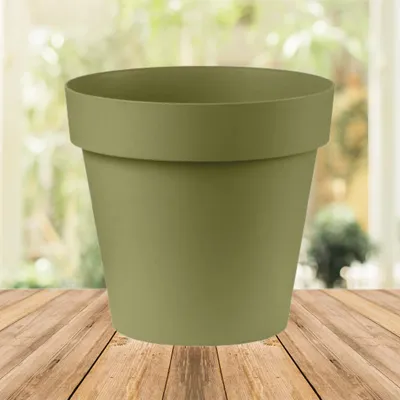 Produktbild von Central Garden Round Blumentopf in olivegrün in 15 cm Durchmesser