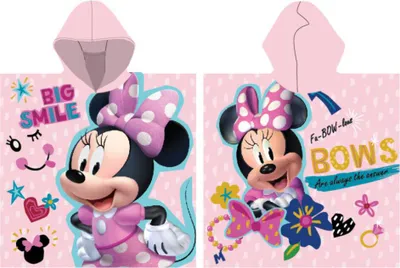 Produktbild von Kinderponcho Disney 55x110 cm - Minnie Maus/Großes Lächeln