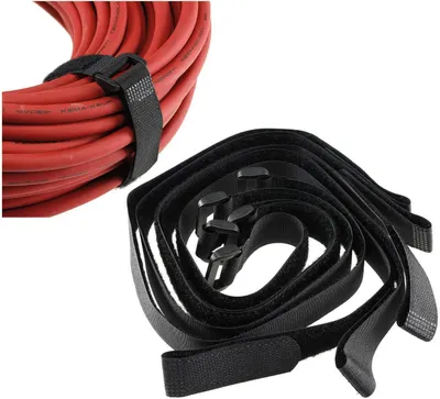 Produktbild von Klettband mit Öse, 5er Pack 50x2cm, schwarz