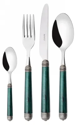 Productafbeelding van DORICO Ghiera Argento Anticato, Bestekset, 24 delen, Presentatieverpakking, Casa Bugatti