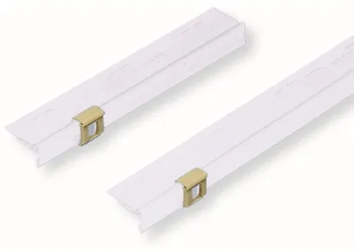Produktbild von Pendelsichtleiste PVC farblos 200x10x17mm VE=50 Stück