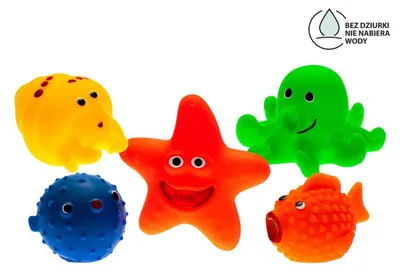 Produktbild von Mom's Care Badespielzeug Meeresleben - 5 Stück bunte Tiere