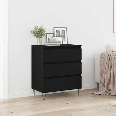 Produktbild von vidaXL Sideboard Schwarz Eichen-Optik 60 x 35 x 70 cm Holzwerkstoff