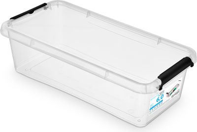 Plastový Úložný Box Kontajner S Vekom Škatuľa Pre Oblečenie Hračky Dokumenty 6 L