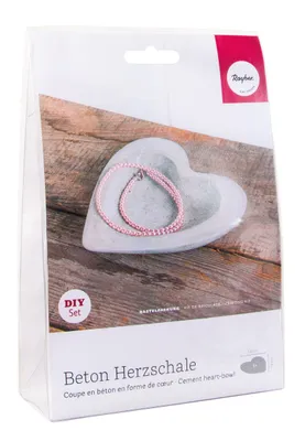 Produktbild von Kreativ-Set "Beton Herzschale"