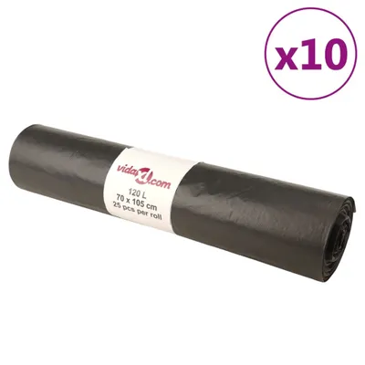 Produktbild von Müllsäcke 250 Stk. Schwarz 120 L