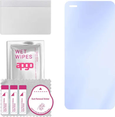 Produktbild von apgo Hybrid Schutzglas, kompatibel mit Wiko Hi Enjoy 60 Pro 5G, 9H Härte, Flexible Nano Glass PRO, toller Ersatz für Hartglas, kratzfester Displayschutzglas, Displayschutz, Full Glue