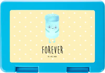 Produktbild von Mr. & Mrs. Panda Lunchbox Beste Freunde Salz - Gelb Pastell - Geschenk, Essensbox, Frischhaltedose, Bentobox, Lustige Sprüche, Snackbox, Bento Box, Fehlende Keywords