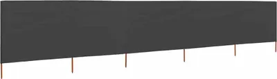 Produktbild von vidaXL 5-teiliges Windschutzgewebe 600 x 120 cm Anthrazit