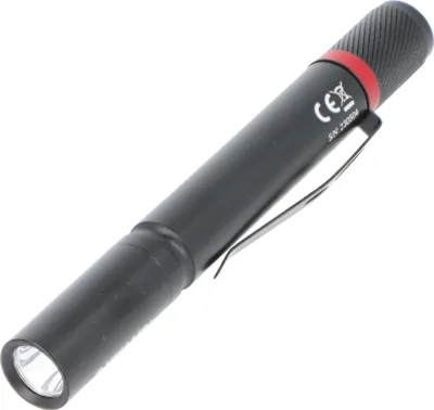 Productafbeelding van Velamp Highlander LED-schrijfverlichting, 1W LED, 100 lumen, aluminium, batterijen niet inbegrepen