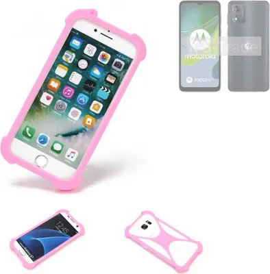 Produktbild von K-S-Trade Handy Hülle kompatibel mit Motorola Moto E13 Schutz Hülle Bumper Silikon Schutz Hülle Cover Case Silikoncase Silikonbumper TPU Softcase