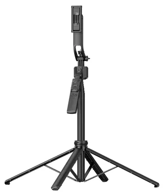 Obrázek produktu pro Selfie tyč s funkcí sledování obličeje pomocí AI, otočný o 360°, ovládání gesty, čtyřnohý výsuvný stativ, max. délka 163,5 cm/64,3 palců, čtyřnožka s 1/4palcovým šroubem