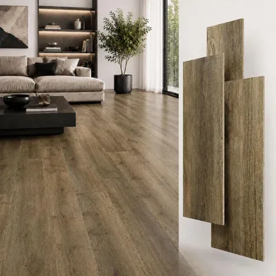 Zdjęcie produktu dla Berti Graf Panele winylowe SPC 5 mm na klik z podkładem IXPE, wodoodporne, 122 x 18,4 cm, dekor drewna