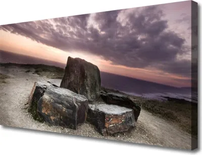 Produktbild von Tulup Leinwand-Bilder 100x50 Wandbild Canvas Kunstdruck Felsen Landschaft