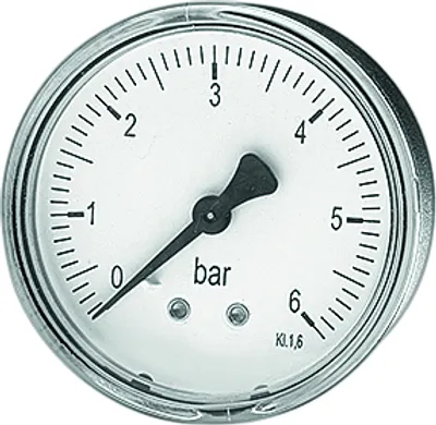 Image de Watts Rohrfedermanometer axial MDA d= 63mm, 1/4 , 0-6 bar