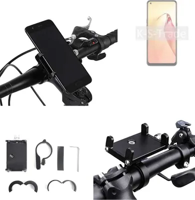 Produktbild von K-S-Trade Handyhalterung für das Fahrrad kompatibel mit Oppo F21s Pro 5G Halter Lenkstange Fahrradhalterung Motorrad Bike Mount Befestigung