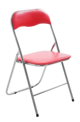 Produktbild von Klappstuhl HLO-CP52  rot/silber