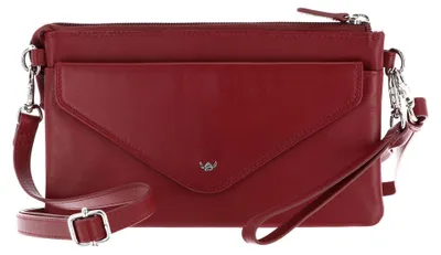 Productafbeelding van Golden Head Leer polstasje schoudertas Polo RFID Protect Mini-Tasche 8216 Rot donkerrood
