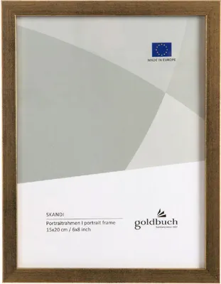 Produktbild von Goldbuch Holz-Fotorahmen Skandi 15 x 20 cm, goldfarben