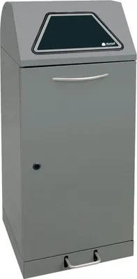 Image de Stumpf Tri sélectif Modul-Vario 120 gris alu-structure seau intérieur 120l + pédale - 625-120-1-2-100