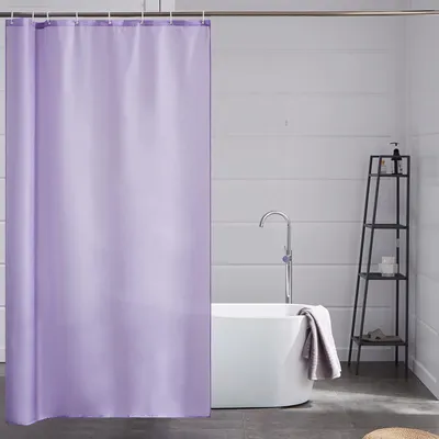 Produktbild von Duschvorhang Textil Anti-Schimmel Wasserdicht Waschbar Lila 120x200cm mit 8 Ringen