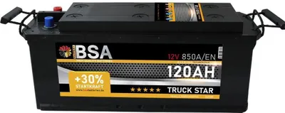 Produktbild von BSA LKW Batterie 120Ah 12V 850A Transporter Starterbatterie statt 115Ah 110Ah
