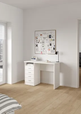 Image de Tvilum Function Table d'ordinateur Bureau Table de bureau Blanc