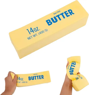 Productafbeelding van Squishy Boterstaafje - 23,5x6x6cm ultrazacht langzaam terugverend vorm