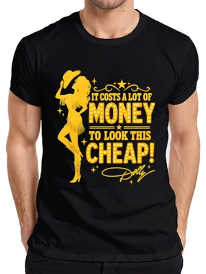 Imagen del producto de Esta camiseta negra "Dolly Nashville Diva" para hombre, talla XXL, cuesta bastante dinero