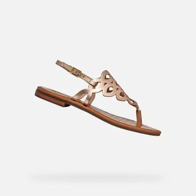 Produktbild von Geox Goldene Damensandalen Sozy S 36