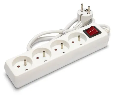 Produktbild von Velamp MULTIP-FR-I-4 Steckdosenleiste, 4 Steckdosen, 10/16 A, mit Schalter, 3G1