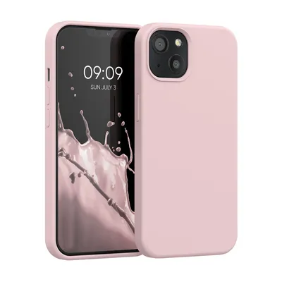 Obrázek produktu pro kwmobile Pouzdro na mobilní telefon pro iPhone 13 Pouzdro, pro iPhone 13 Pouzdro - Silikonové pouzdro - Bezdrátové nabíjení - Nude Lilac