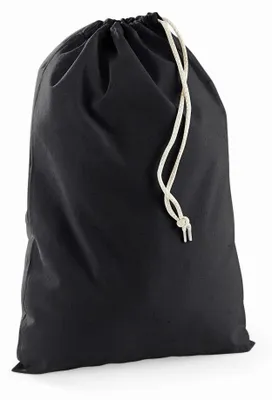 Produktbild von Westford Mill Stoffsack, Baumwolle FK959 (L) (Schwarz)