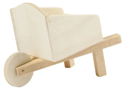 Image de Houten Mini Kruiwagen