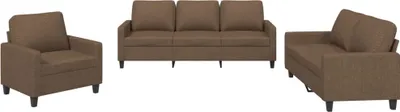 Produktbild von VidaXL 3201431, Braun, Schaum, Metall, Polyester, Textil, 198 cm, 77 cm, 80 cm