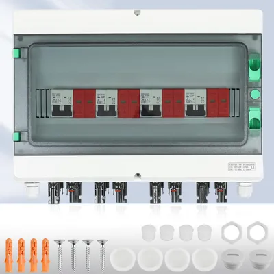 PV-Anschlusskasten 4-String, DC 1000V, 32A, IP65, Überspannungsschutz