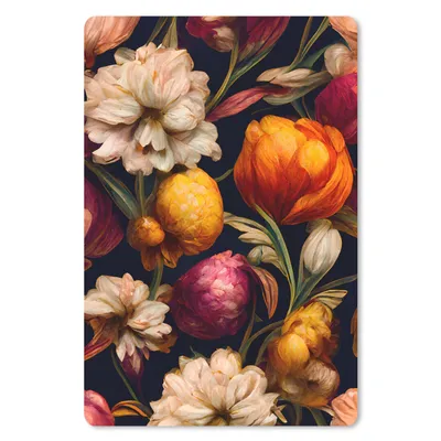 Produktbild von MuchoWow® Mauspad Mousepad Blumen - Pflanzen - Weiß 18x27 cm - Mousepads - Maus Mat - Pad - Mausunterlage